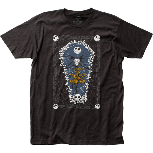 Nightmare Before Christmas Coffin Mens T Shirt Black