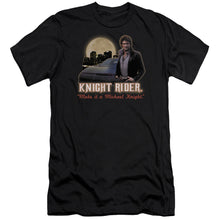 Load image into Gallery viewer, Knight Rider Full Moon Premium Bella Canvas Slim Fit Mens T Shirt Black