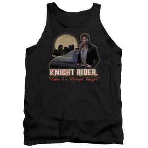 Knight Rider Full Moon Mens Tank Top Shirt Black