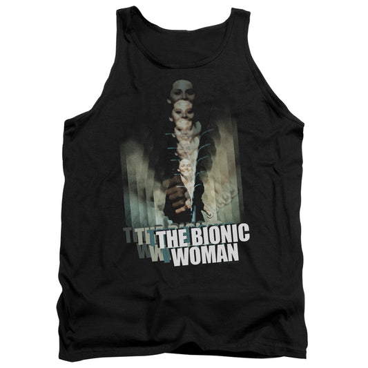 Bionic Woman Motion Blur Mens Tank Top Shirt Black Black