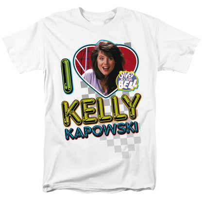 Saved By The Bell I Love Kelly Mens T Shirt White Officially Licensed
