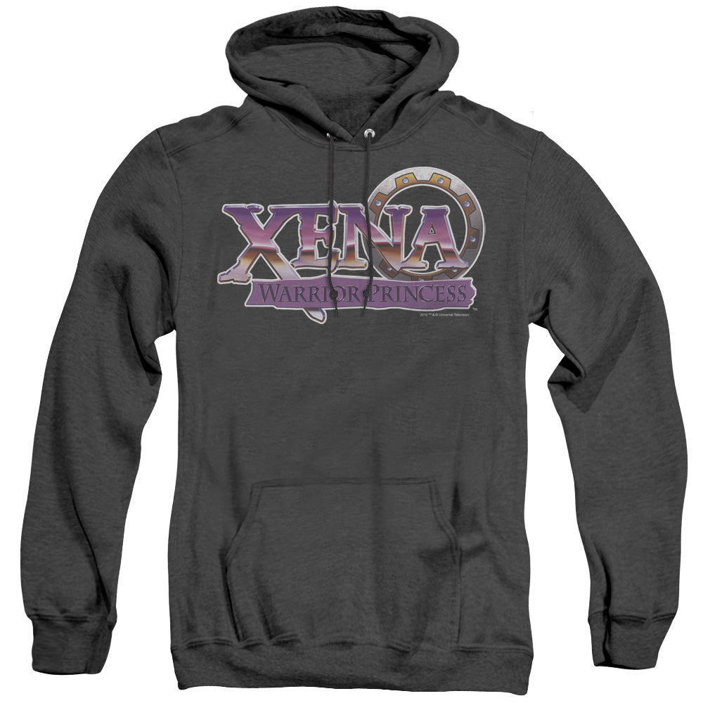 Xena Logo Heather Mens Hoodie Black