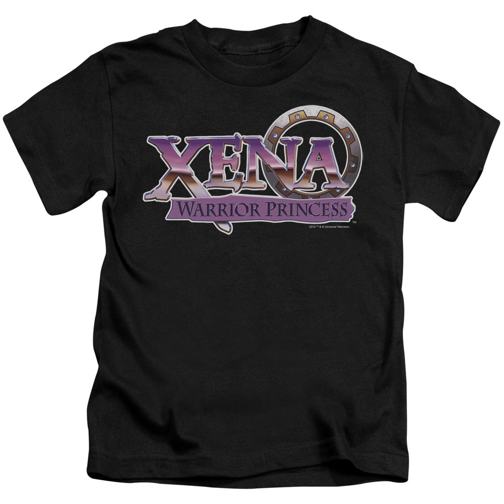 Xena Logo Juvenile Kids Youth T Shirt Black