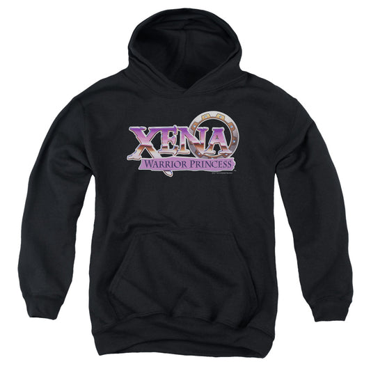 Xena Logo Kids Youth Hoodie Black