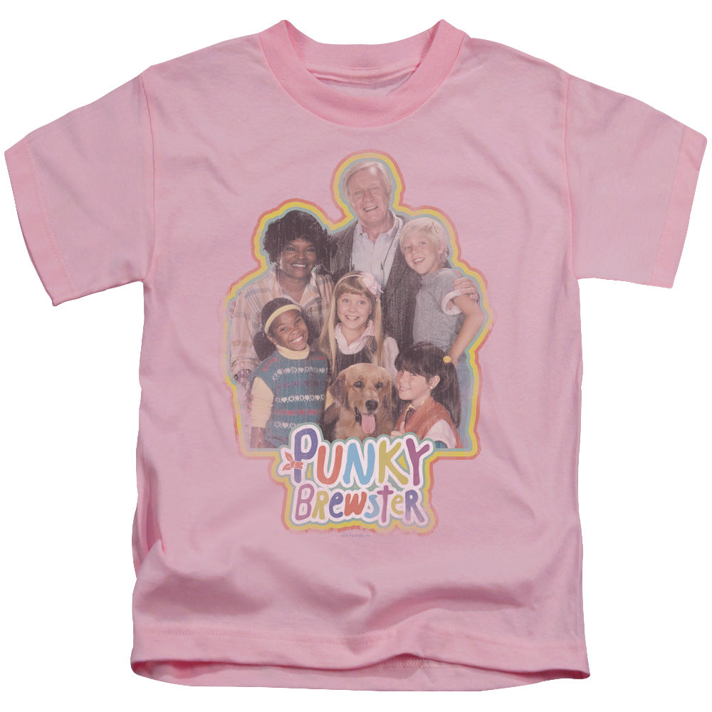 Punky Brewster Pb Distressed Juvenile Kids Youth T Shirt Pink