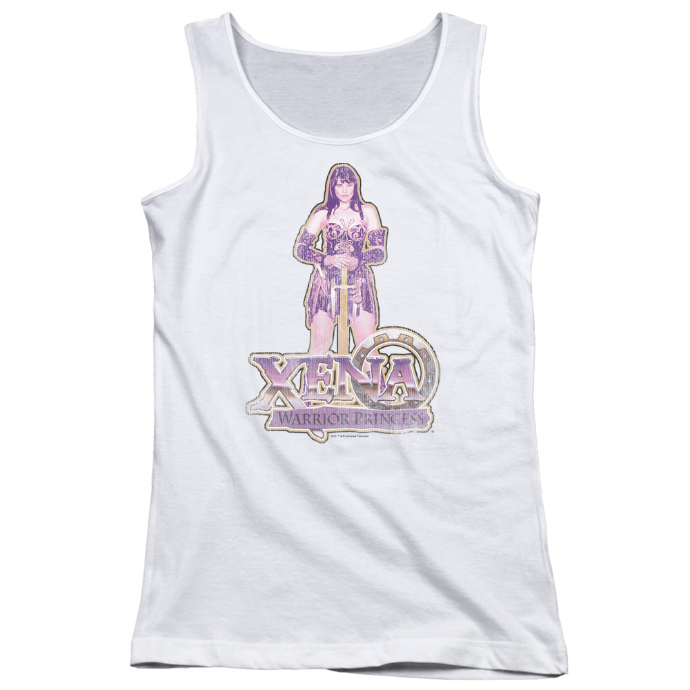 Xena Stand Womens Tank Top Shirt White