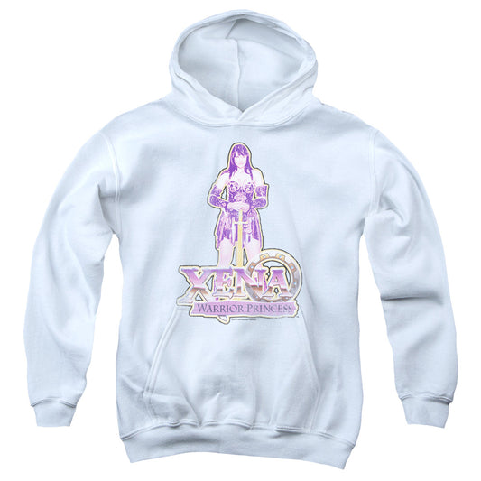 Xena Stand Kids Youth Hoodie White