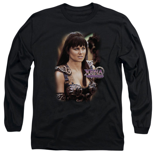 Xena Warrior Princess Mens Long Sleeve Shirt Black