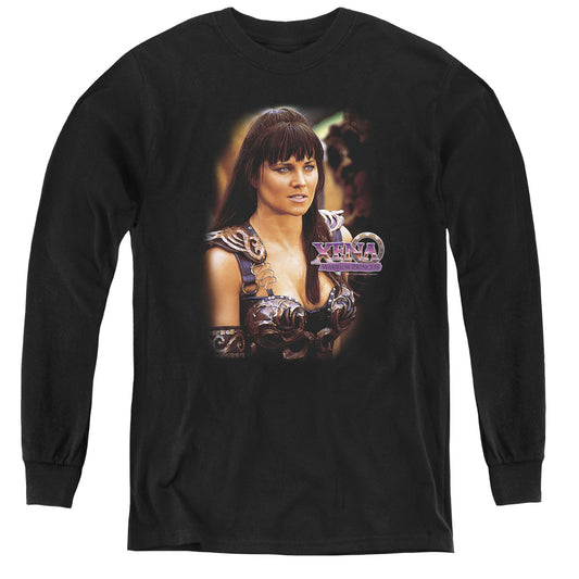 Xena Warrior Princess Long Sleeve Kids Youth T Shirt Black