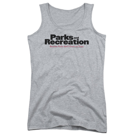 Parks And Rec Logo Womens Tank Top Shirt Athletic Heather