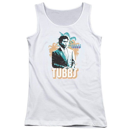 Miami Vice Tubbs Womens Tank Top Shirt White