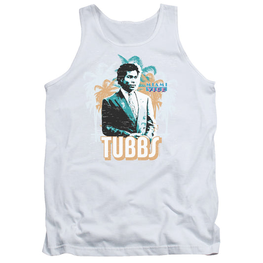 Miami Vice Tubbs Mens Tank Top Shirt White