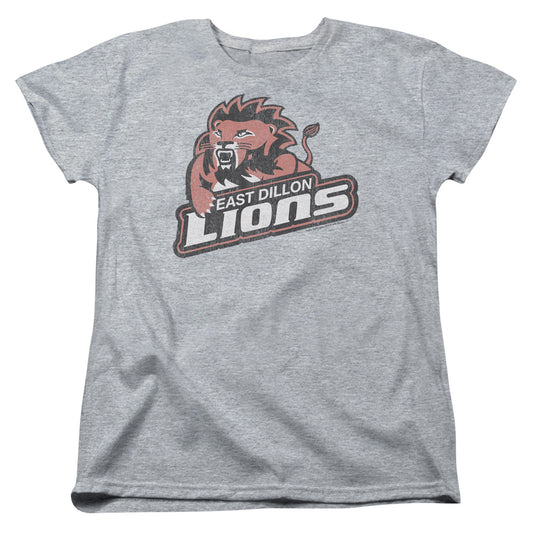 Friday Night Lights East Dillion Lions Womens T Shirt Athletic Heather