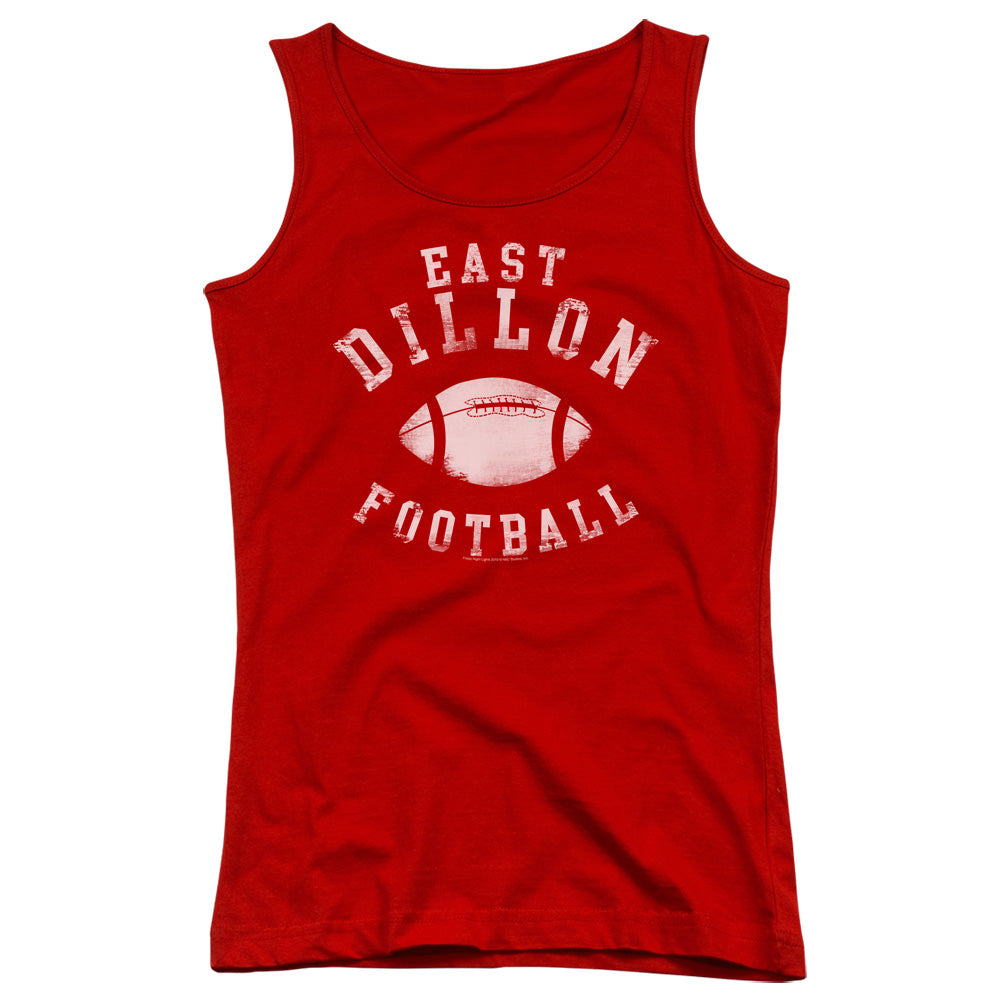 Friday Night Lights East Dillon Football Womens Tank Top Shirt Red