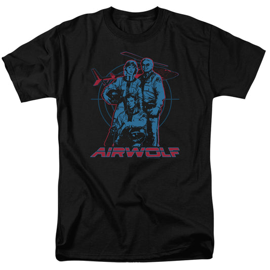 Airwolf Graphic Mens T Shirt Black Black