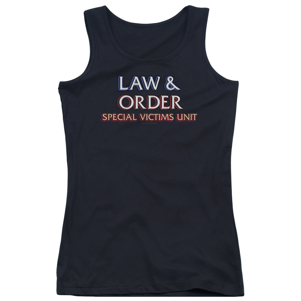 Law And Order Svu Logo Womens Tank Top Shirt Black