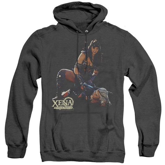 Xena In Control Heather Mens Hoodie Black