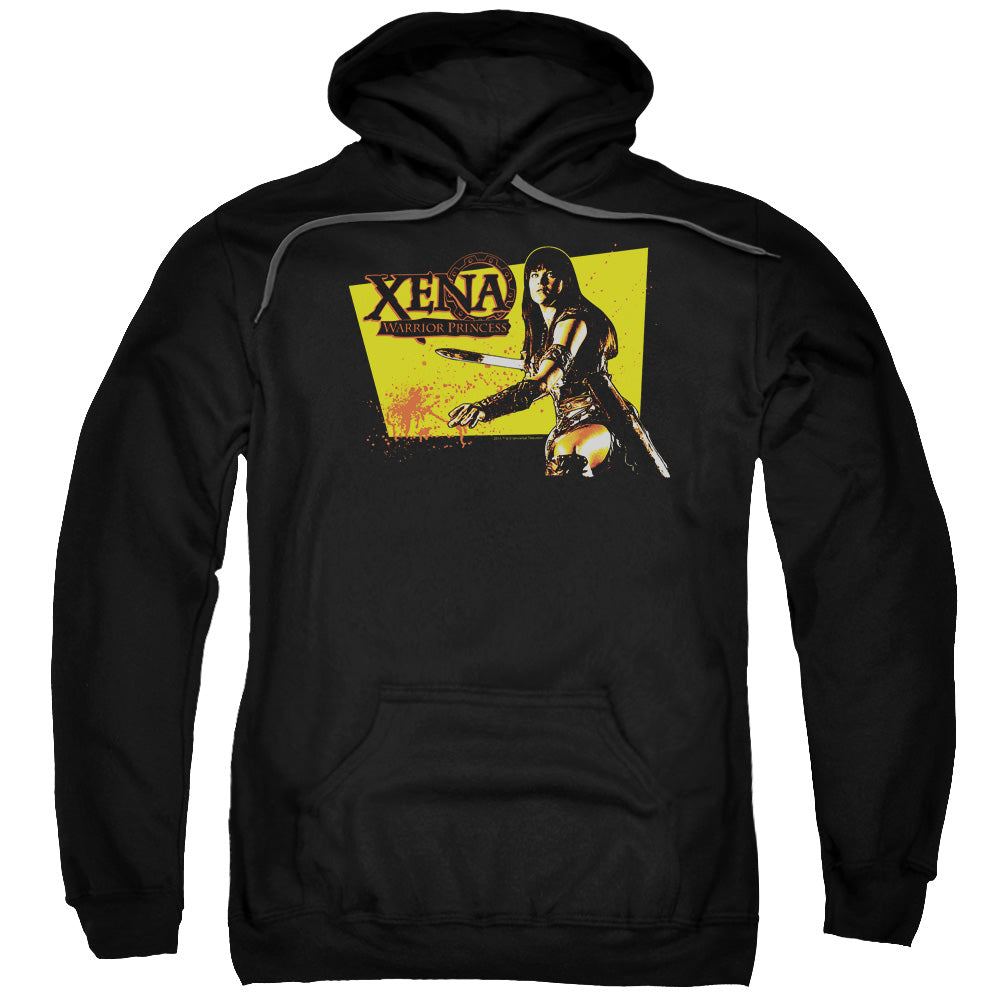 Xena Cut Up Mens Hoodie Black