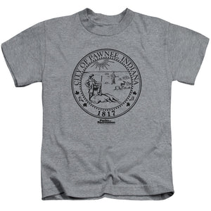 Parks And Rec Pawnee Seal Juvenile Kids Youth T Shirt Athletic Heather