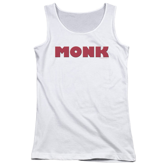 Monk Logo Womens Tank Top Shirt White