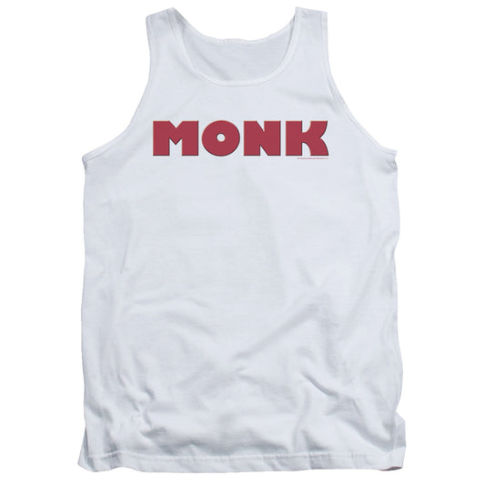 Monk Logo Mens Tank Top Shirt White