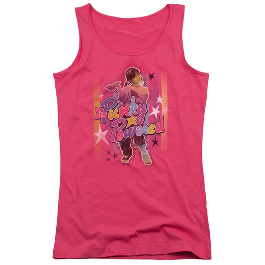 Punky Brewster Punky Powered Womens Tank Top Shirt Hot Pink