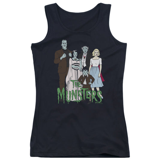 The Munsters The Family Womens Tank Top Shirt Black