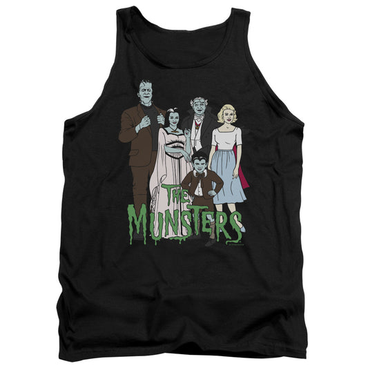 The Munsters The Family Mens Tank Top Shirt Black