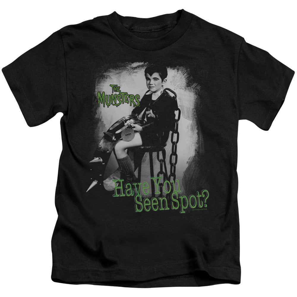 The Munsters Have You Seen Spot Juvenile Kids Youth T Shirt Black