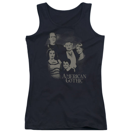 The Munsters American Gothic Womens Tank Top Shirt Black