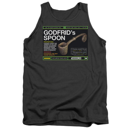 Warehouse 13 Godfrid Spoon Mens Tank Top Shirt Charcoal