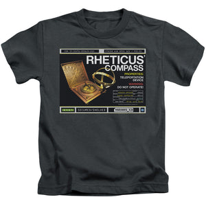 Warehouse 13 Rheticus Compass Juvenile Kids Youth T Shirt Charcoal