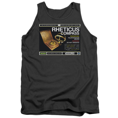 Warehouse 13 Rheticus Compass Mens Tank Top Shirt Charcoal