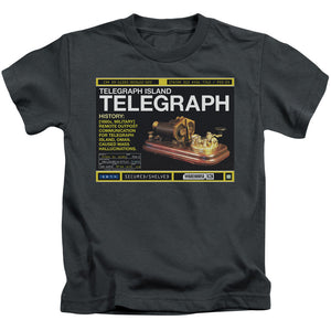 Warehouse 13 Telegraph Island Juvenile Kids Youth T Shirt Charcoal