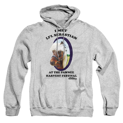Parks And Rec Lil Sebastian Mens Hoodie Athletic Heather