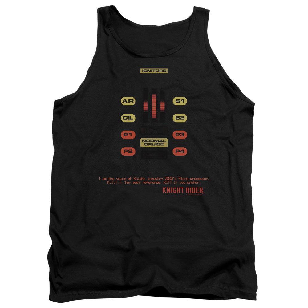 Knight Rider Kitt Consol Mens Tank Top Shirt Black