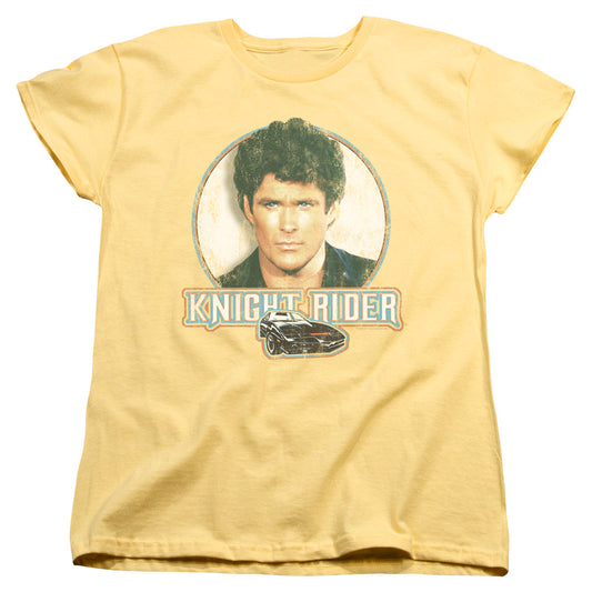 Knight Rider Vintage Womens T Shirt Banana