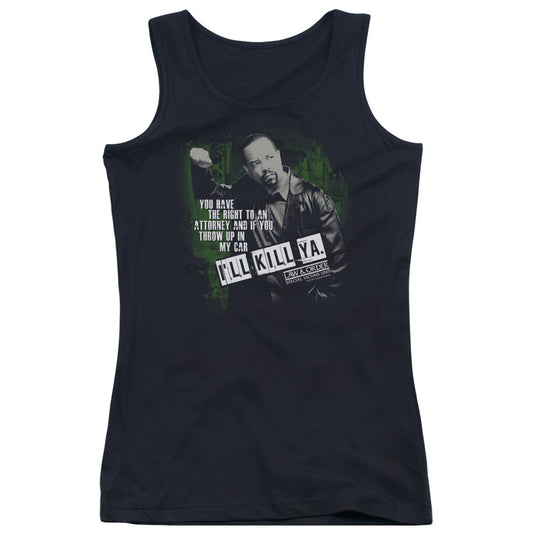 Law And Order Svu Ill Kill Ya Womens Tank Top Shirt Black