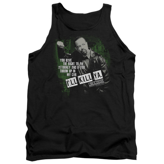 Law And Order Svu Ill Kill Ya Mens Tank Top Shirt Black