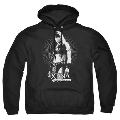 Xena Dont Mess With Me Mens Hoodie Black