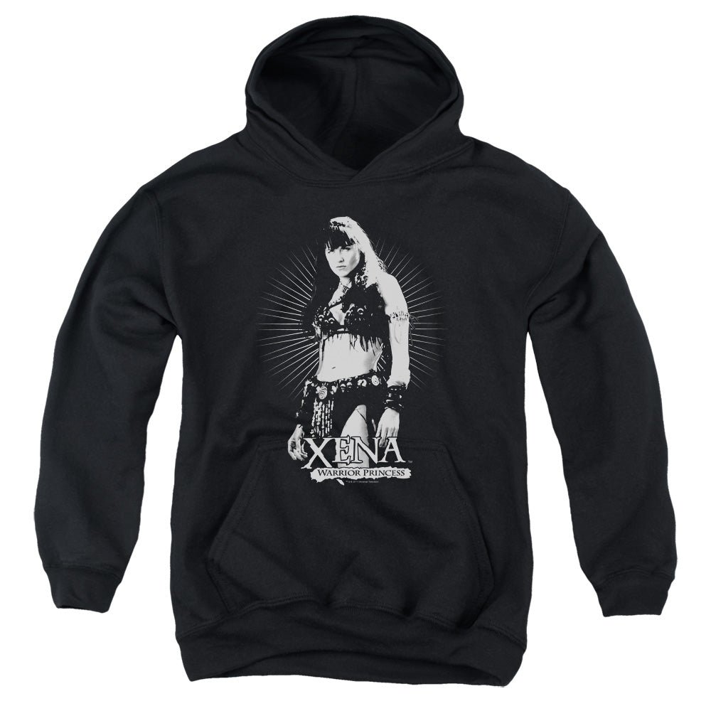 Xena Dont Mess With Me Kids Youth Hoodie Black