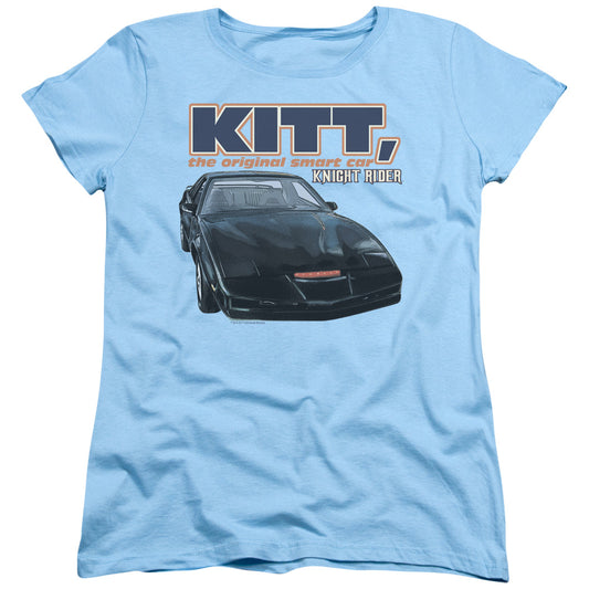 Knight Rider Original Art Car Womens T Shirt Light Blue
