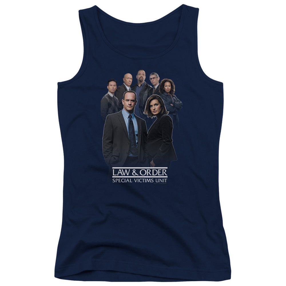 Law And Order Svu Team Womens Tank Top Shirt Navy