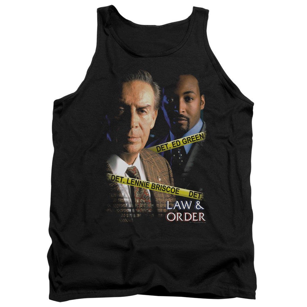 Law And Order Briscoe And Green Mens Tank Top Shirt Black