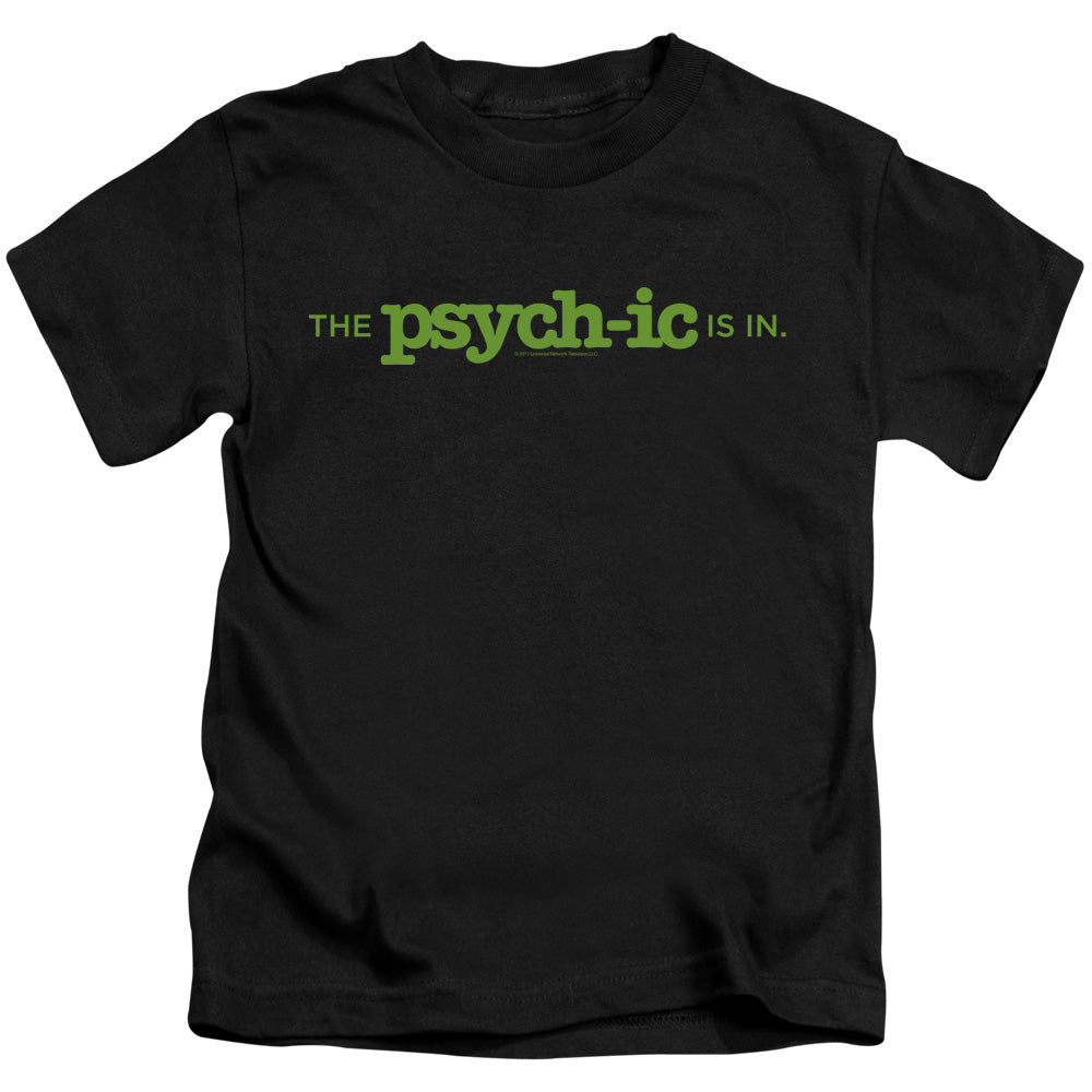 Psych The Psychic Is In Juvenile Kids Youth T Shirt Black