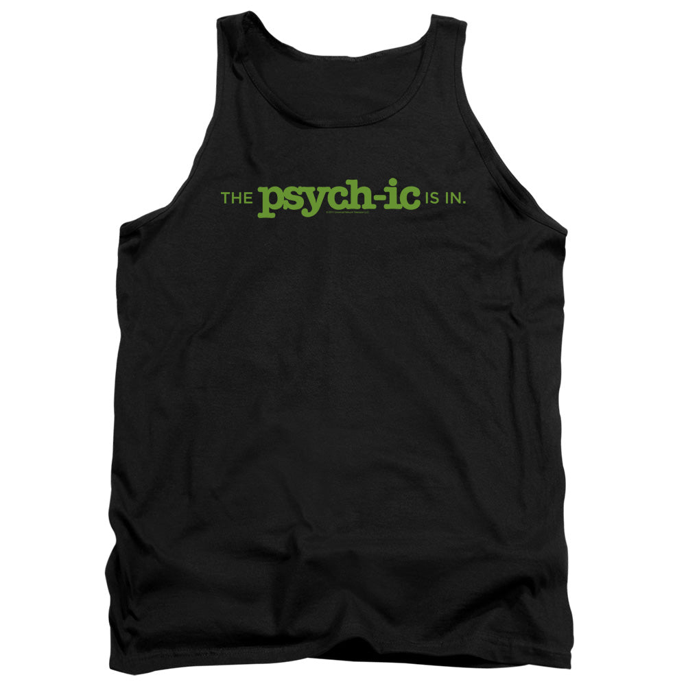 Psych The Psychic Is In Mens Tank Top Shirt Black