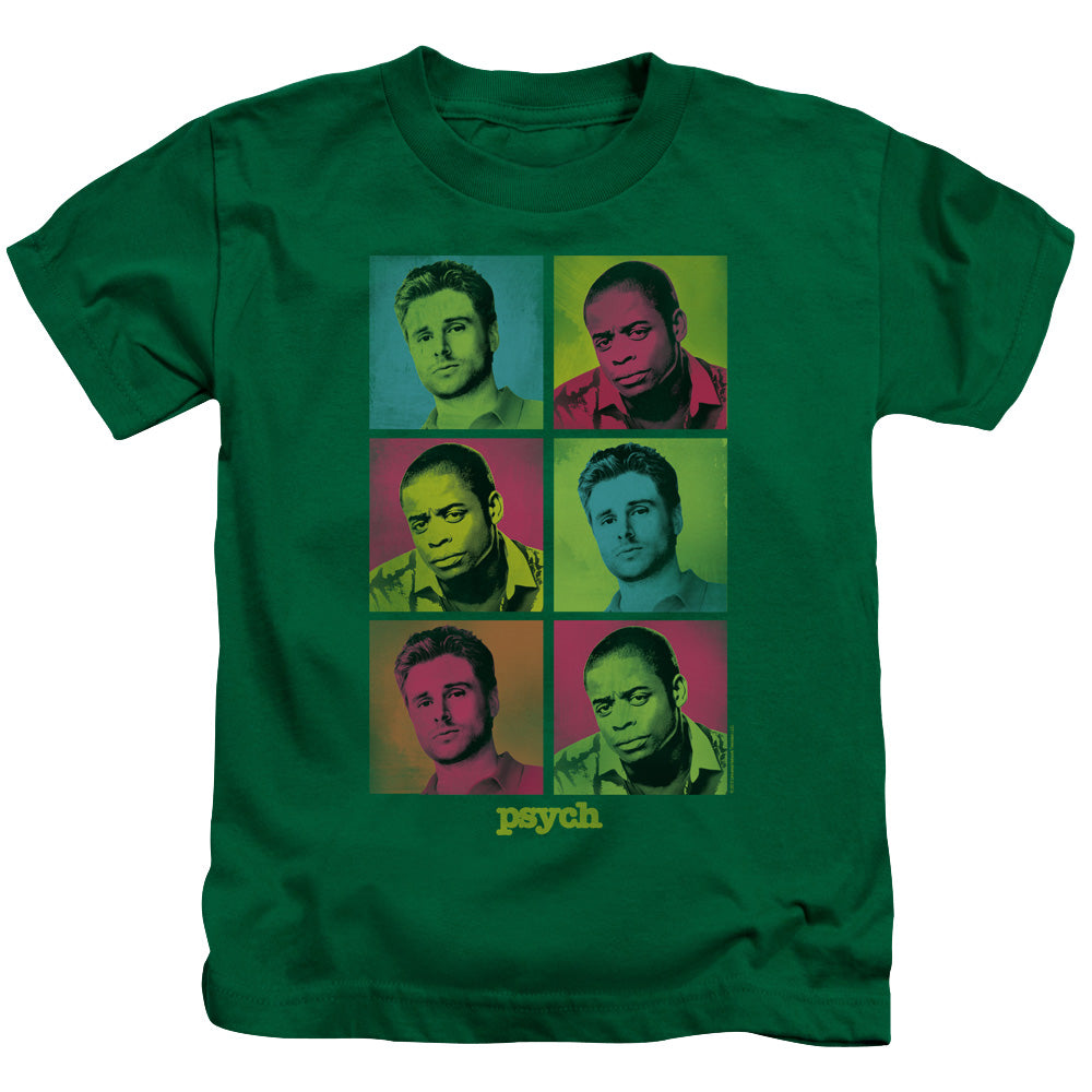 Psych Squared Juvenile Kids Youth T Shirt Kelly Green