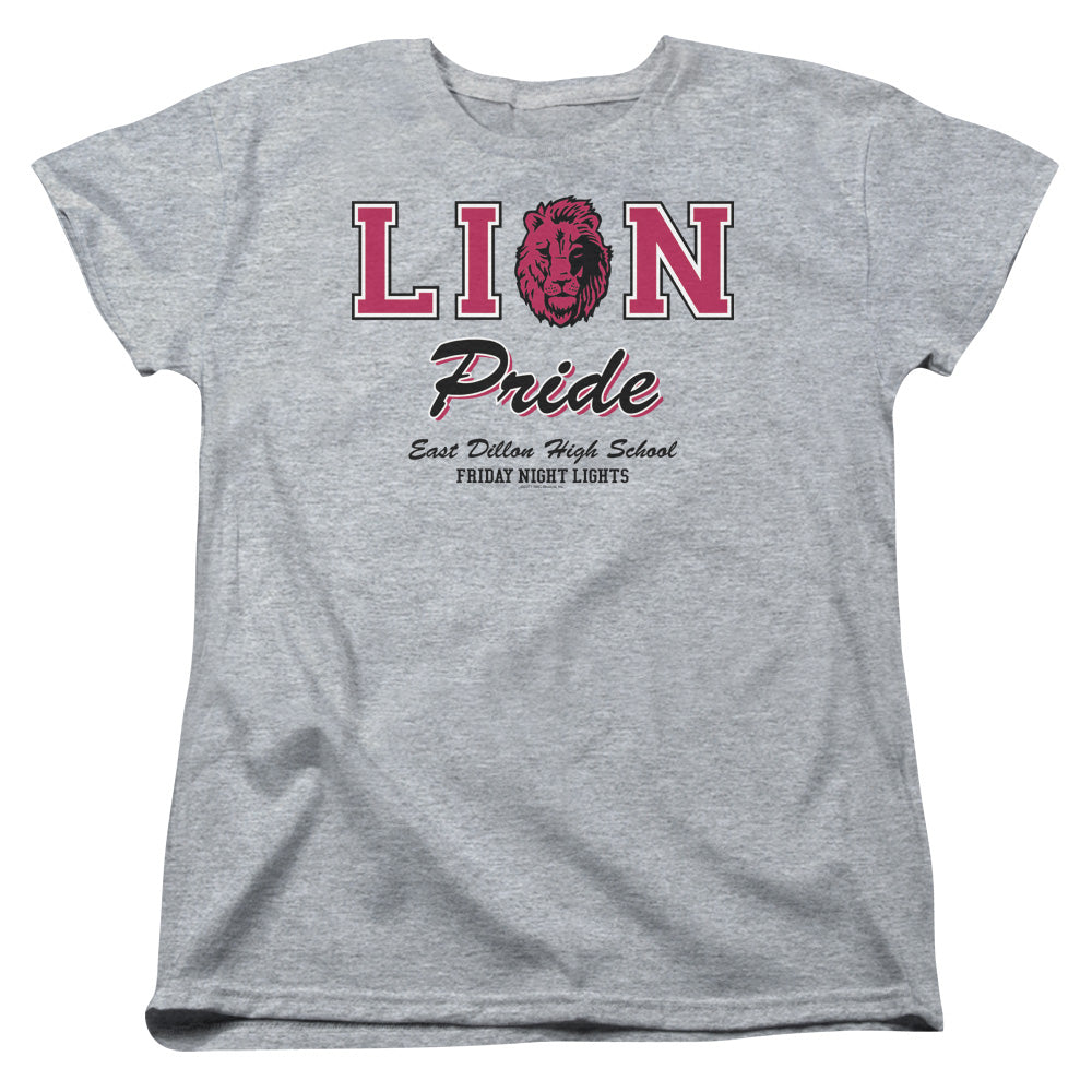 Friday Night Lights Lions Pride Womens T Shirt Athletic Heather