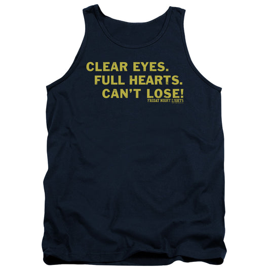 Friday Night Lights Clear Eyes Mens Tank Top Shirt Navy Navy