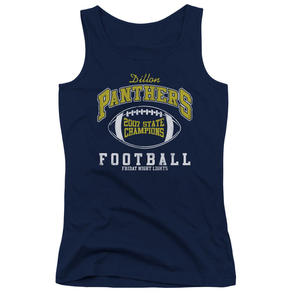 Friday Night Lights State Champs Womens Tank Top Shirt Navy